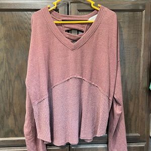 Mauve long sleeve shirt